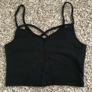 Black crop top